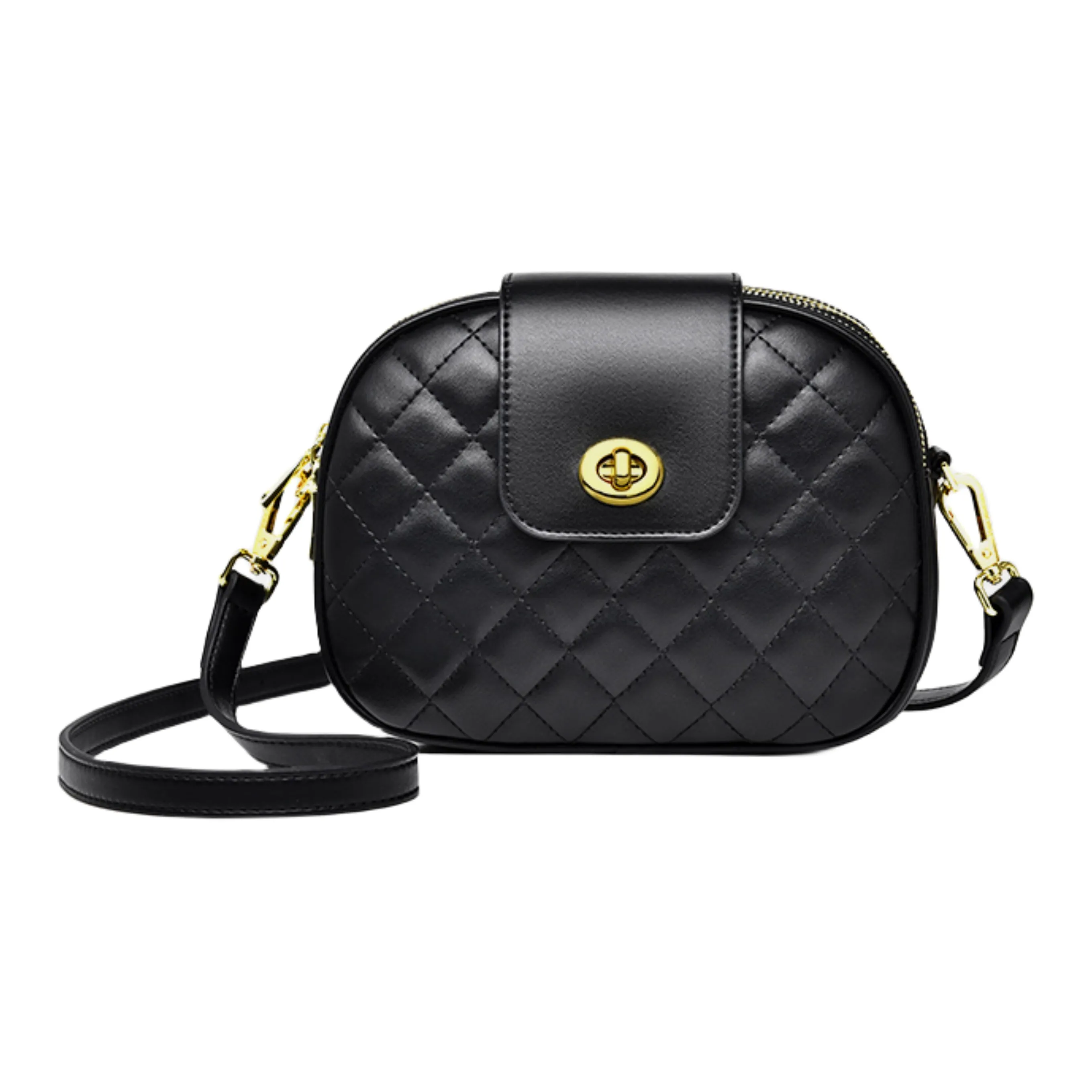 Versman PU Shoulder Bag Crossbody Bag Regular Women's Classic Black