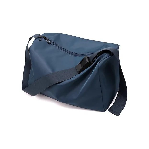 GKY Nylon Shoulder Bag Medium Size Unisex Black/Blue/Green