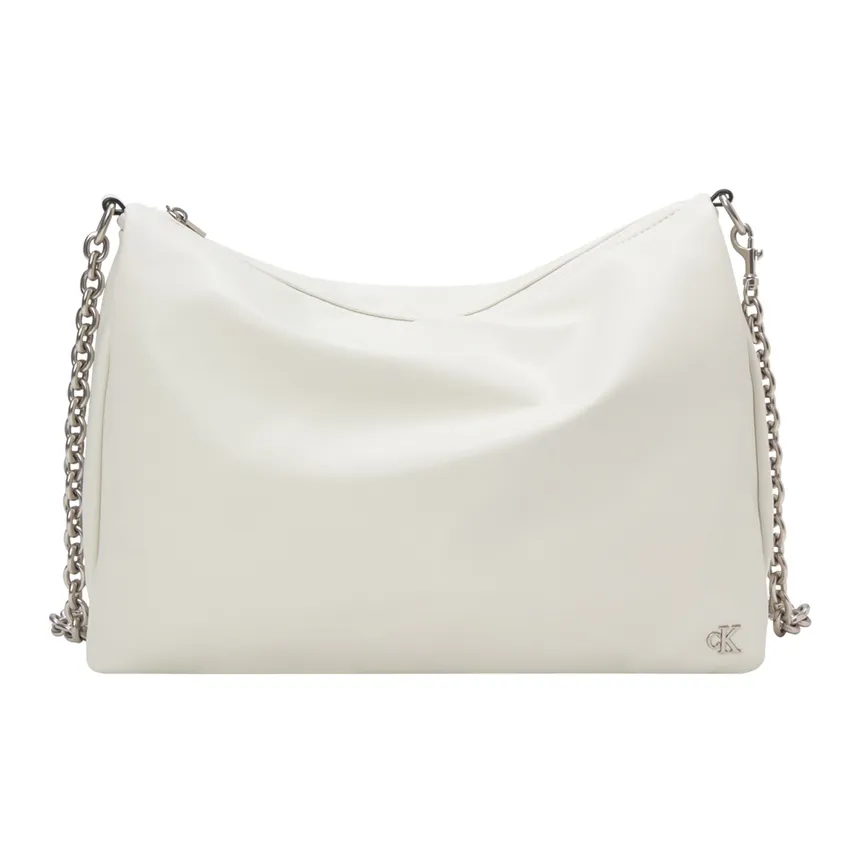 calvin Watch KLEIN Synthetic Material Shoulder Bags Small Square Bag Crossbody Bags Medium Size Women's Ivory White