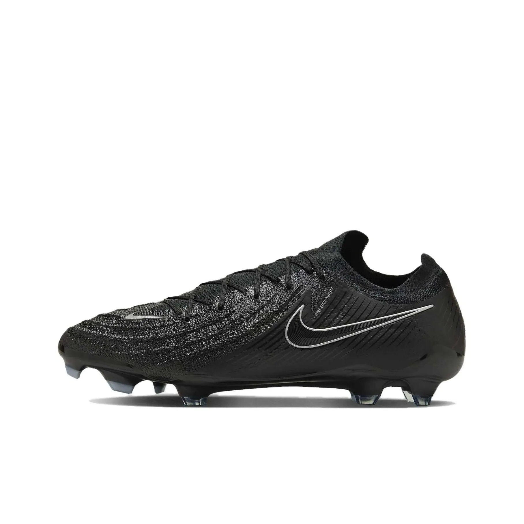 Nike Phantom GX 2 FG Твердый грунт Противоскользящие Устойчивые к истиранию Футбольные бутсы Унисекс Черный