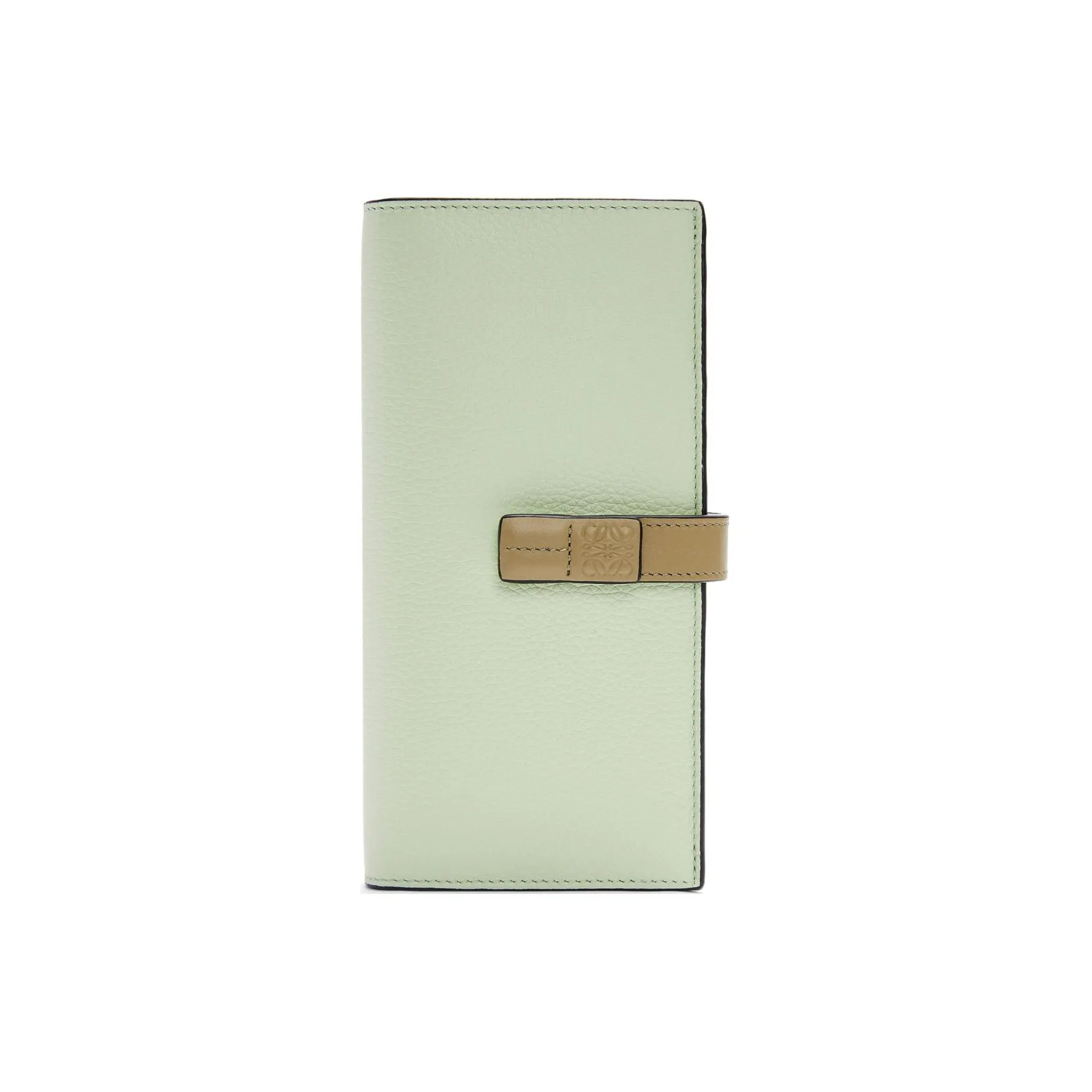 LOEWE Cow Leather Wallet Large Size Women's Spring Jade & Earth Green