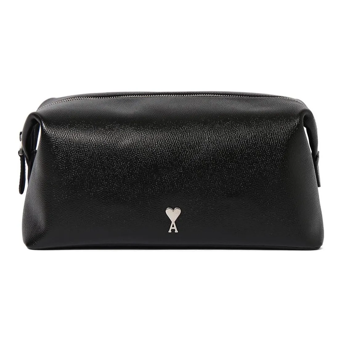 AMIPARIS Logo Plaque Zip Up Toilet Pouch
