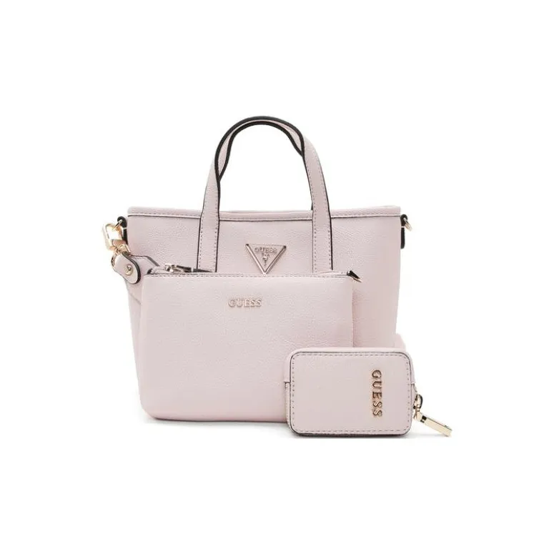 GUESS Artificial Leather Shoulder Bag, Crossbody Bag, Handbag Large Size Women's Pink