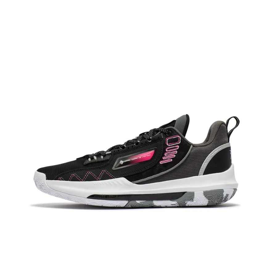 361° DVD Team Шокабойнеры Противоскользящие Устойчивые к истиранию Низкий Топ Баскетбольные кроссовки Мужской Обсидиан Черный