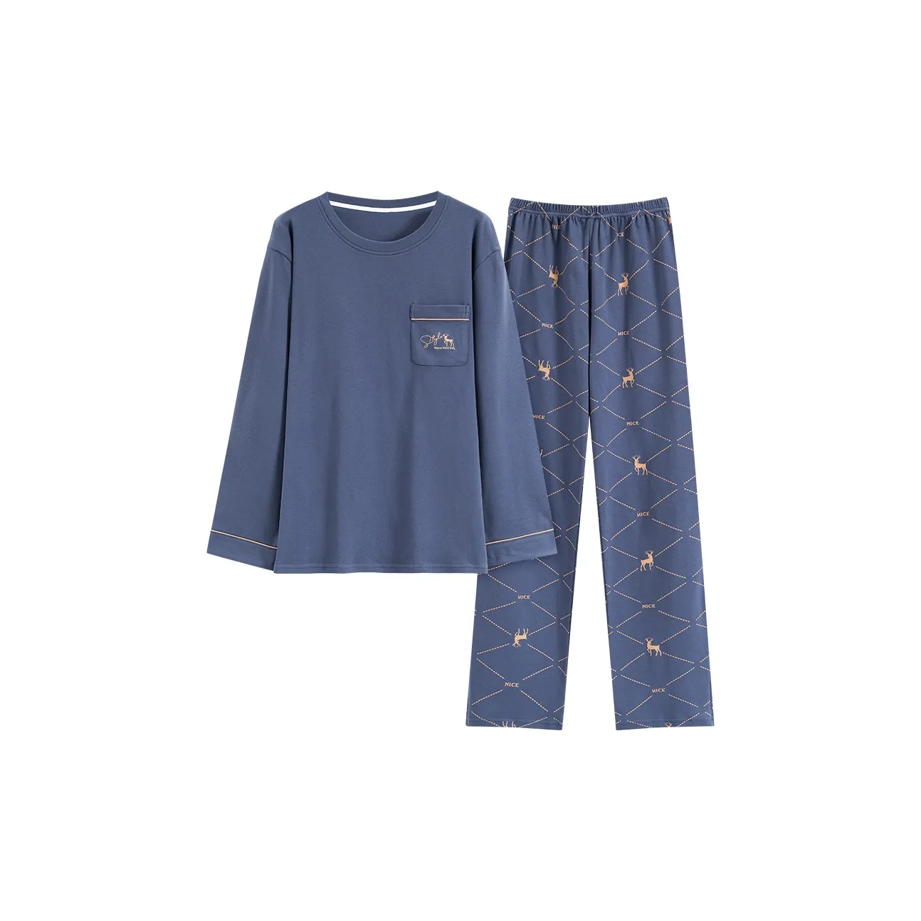 Mulong Family Loungewear Set Men's Blue