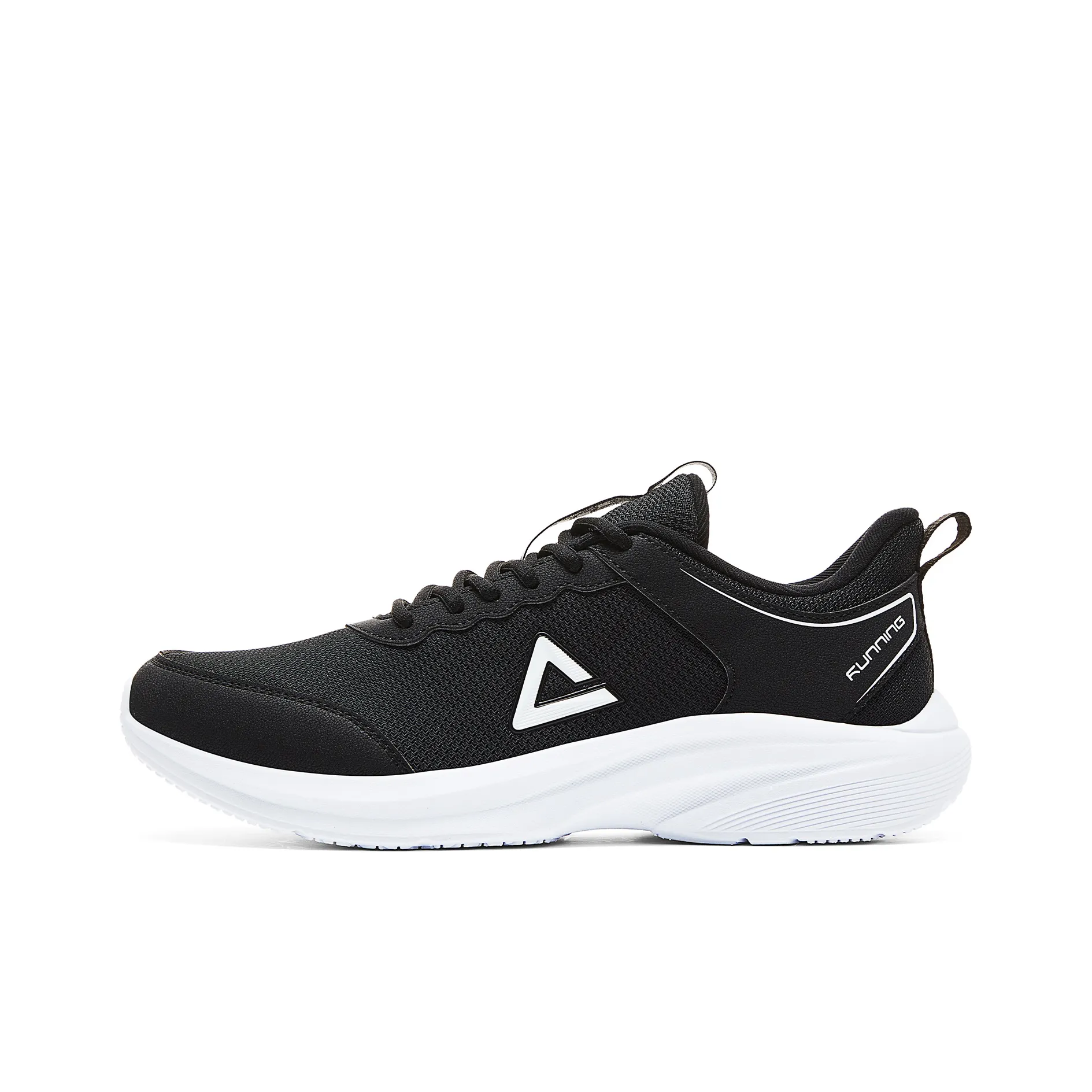 PEAK Volkswagen Running Shoes Cushioning Rebound Wear Resistant Slip Resistant Low Top Running Shoes Men's Black Baymax