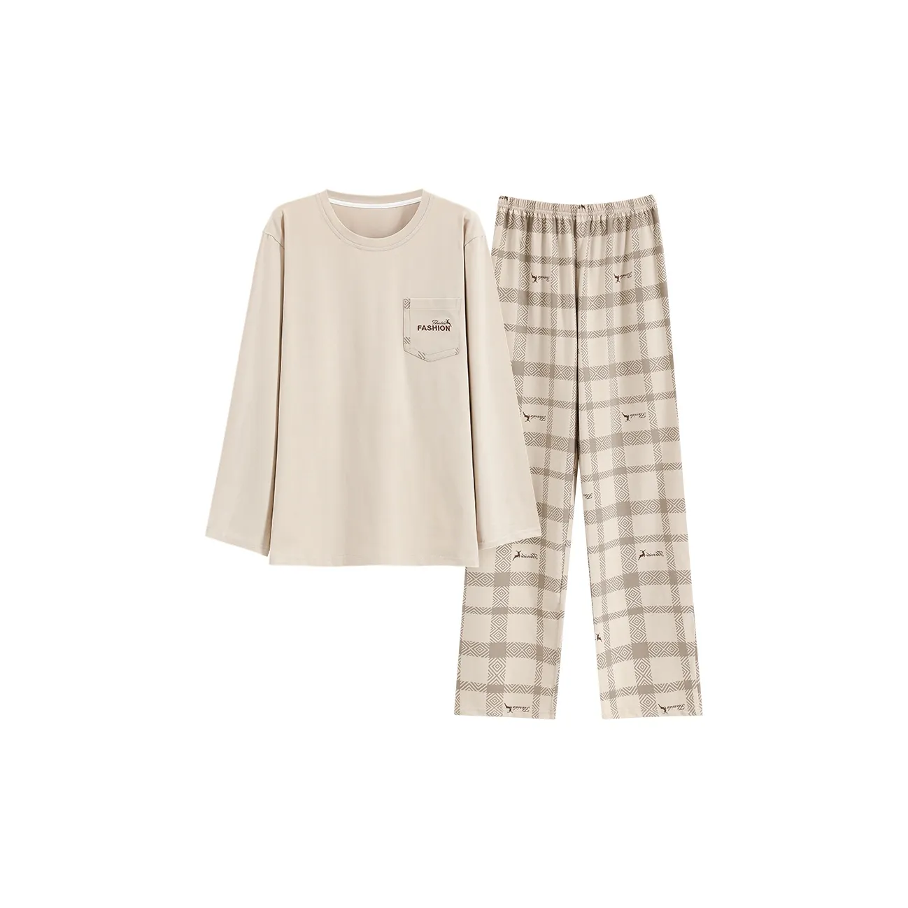 Mulong Family Loungewear & Sleepwear Set Men's Apricot
