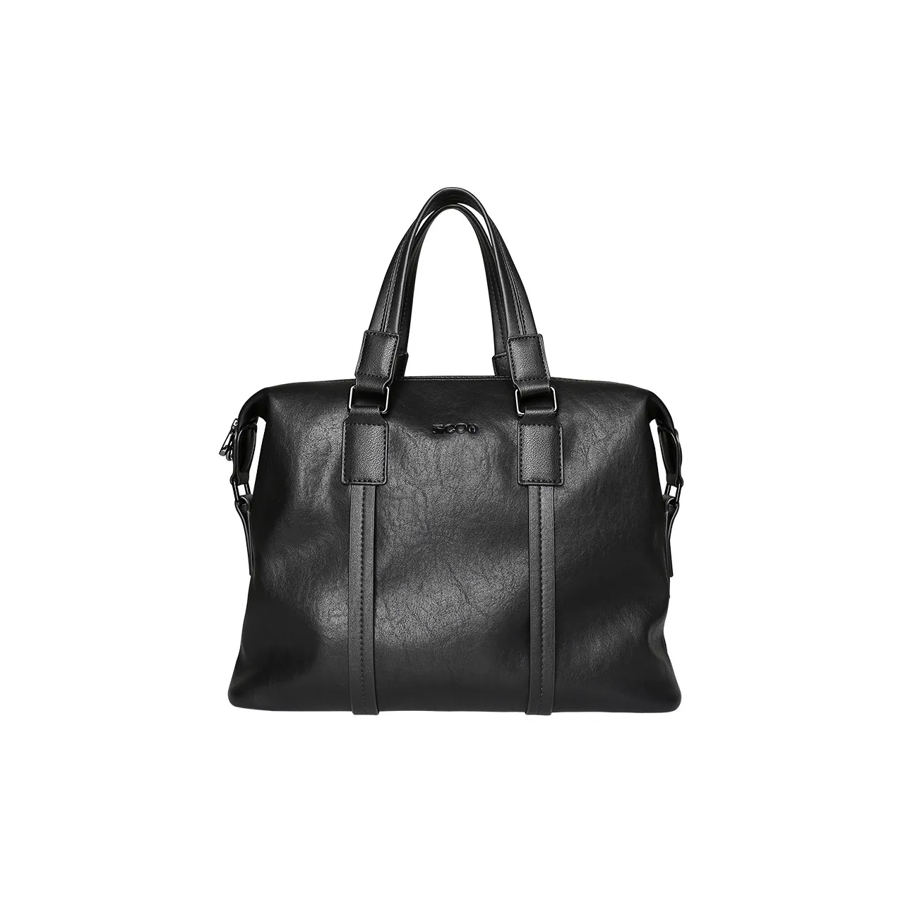 Корова Кожа Текстура Микрофибра Доска для ноутбука Сумка Большая Мужская Черная