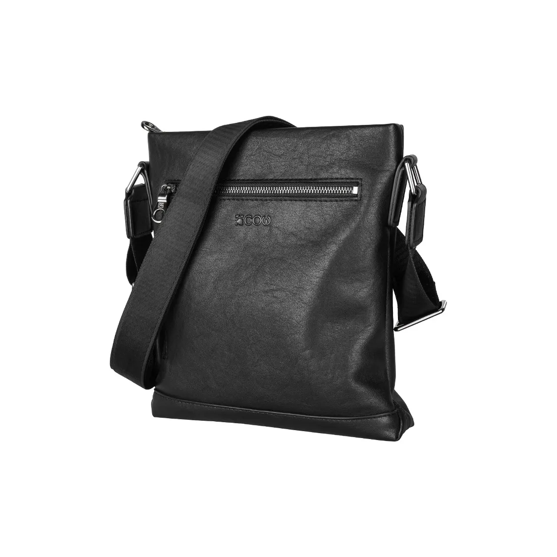 Коровья кожа текстура синтетическая микрофибра кожа сумка через плечо рюкзак сумка на плечо большой мужской черный