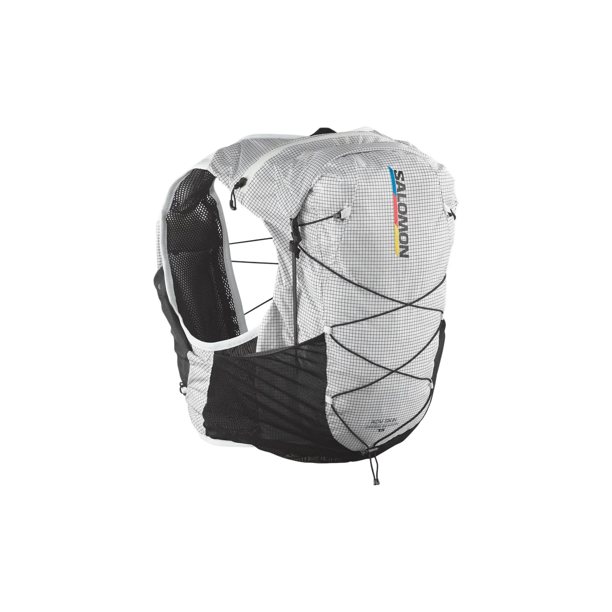 SALOMON Waterproof Fabric Backpack Regular Men's White & Black