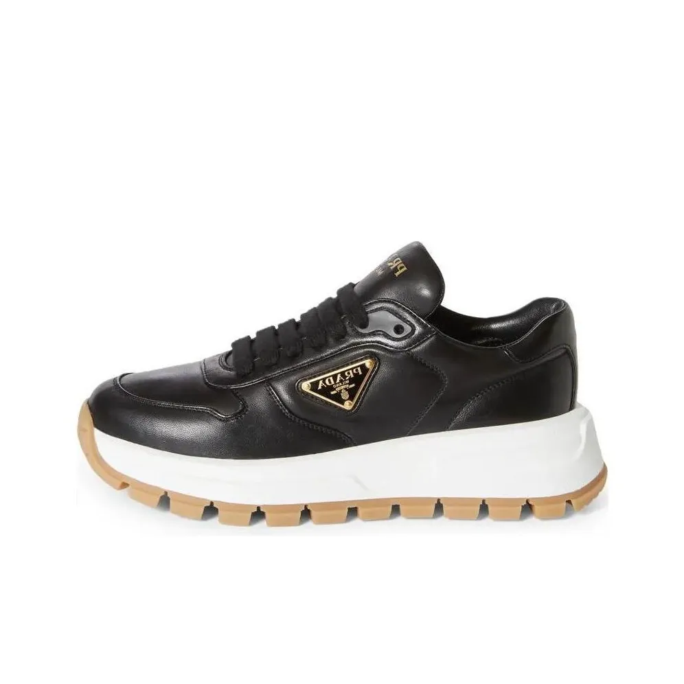prada triangle logo mid heel mules item