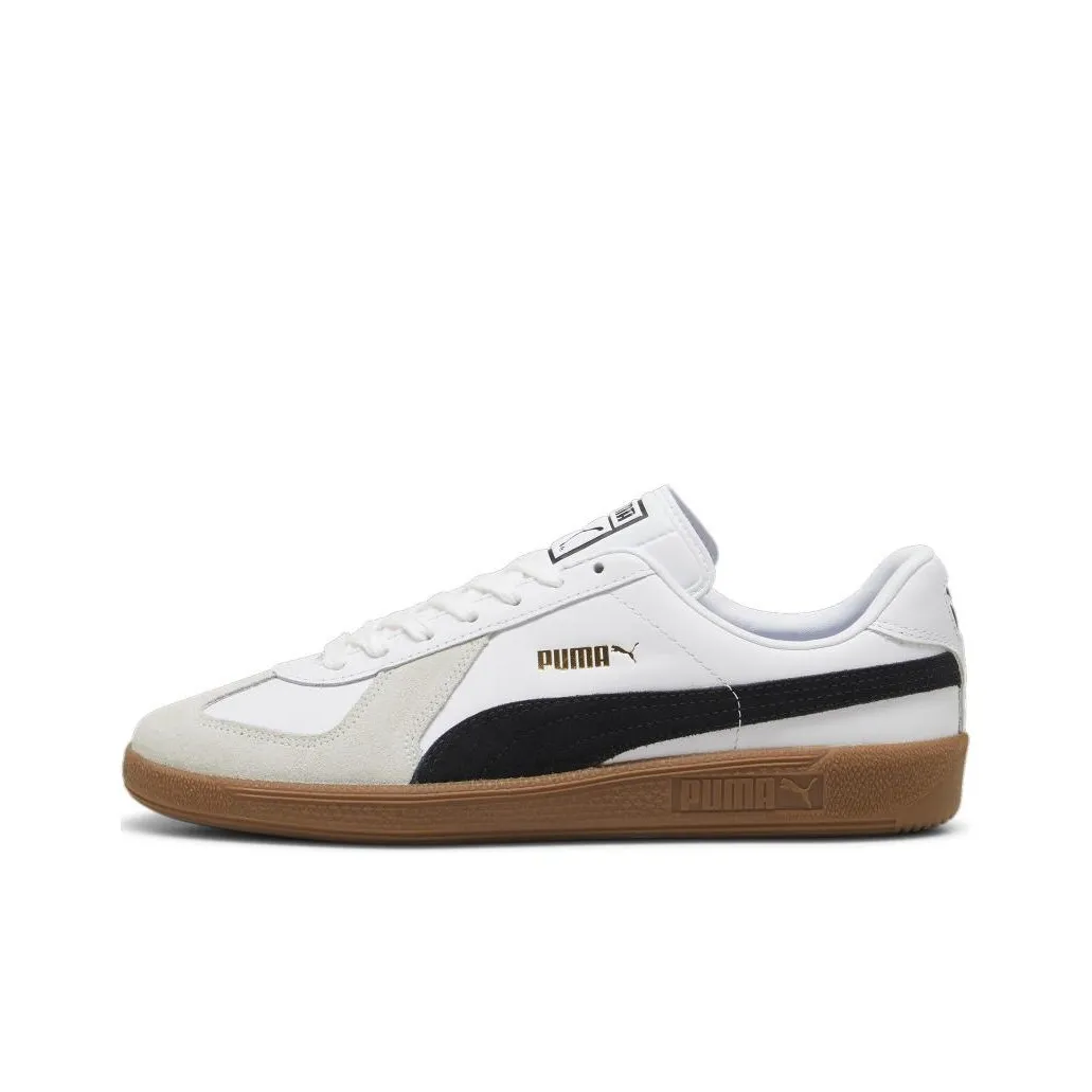 PUMA Army Trainer Low Top Skateboard Shoes Unisex White Gray Black