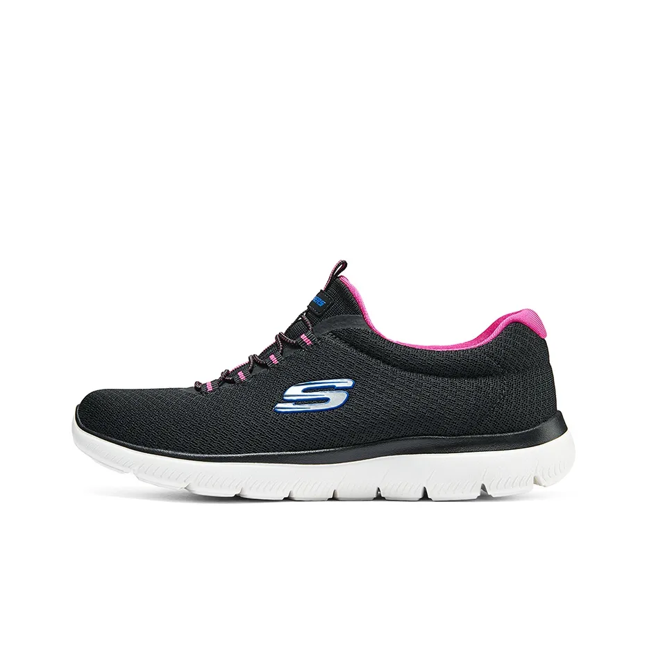 Skechers Summits Cushioning Breathable Low-Top Casual Shoes Women's Black Red