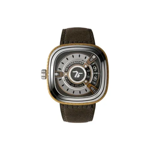 SEVENFRIDAY Автоматический Механический Movement Мужские Часы M Collection 47,6mm*47mm Серебряные