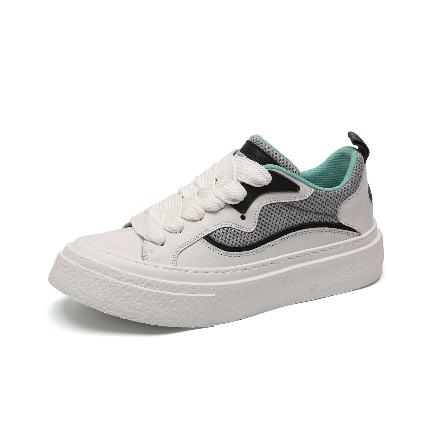 Anthony Miles Slip-Resistant Shock Absorbers с устойчивостью к истиранию Низкие кроссовки для скейтбординга Мужские Белые