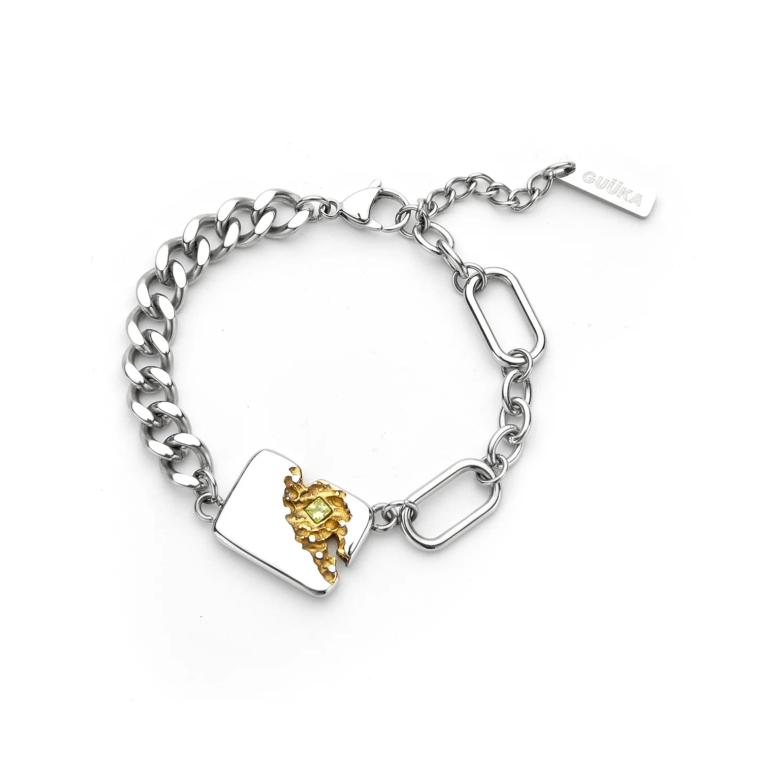 Guuka Браслеты из нержавеющей стали унисекс серебряный