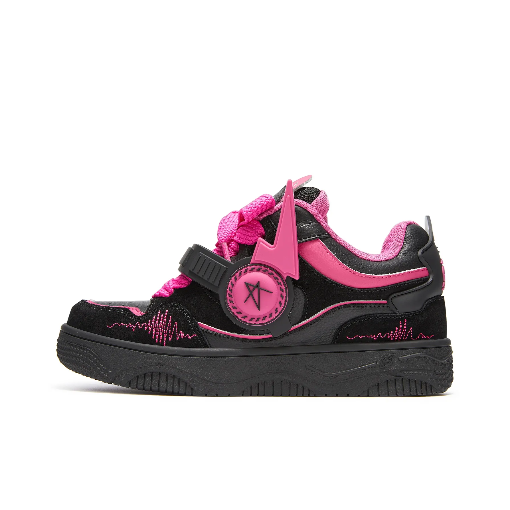 SENGUOGUO Anti Slip And Wear Resistant Height Increasing Low Top Skateboard Shoes Unisex Rose Red