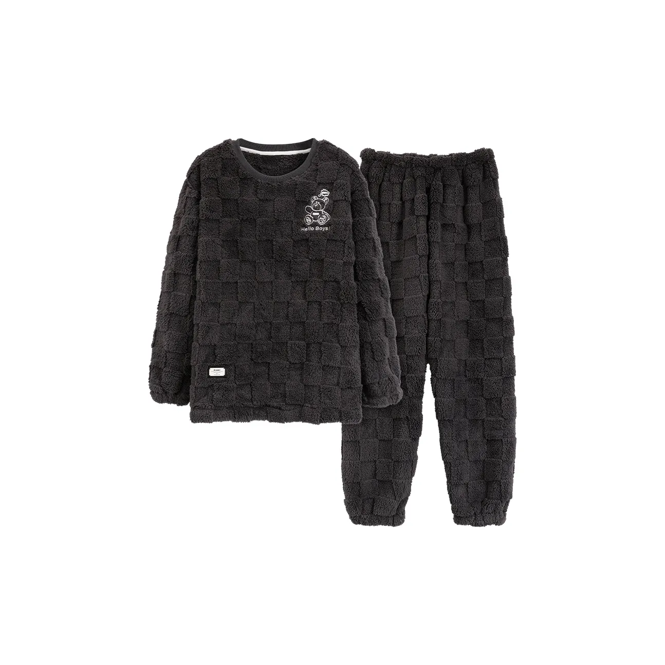 Mulong family Черный мужской комплект пижам