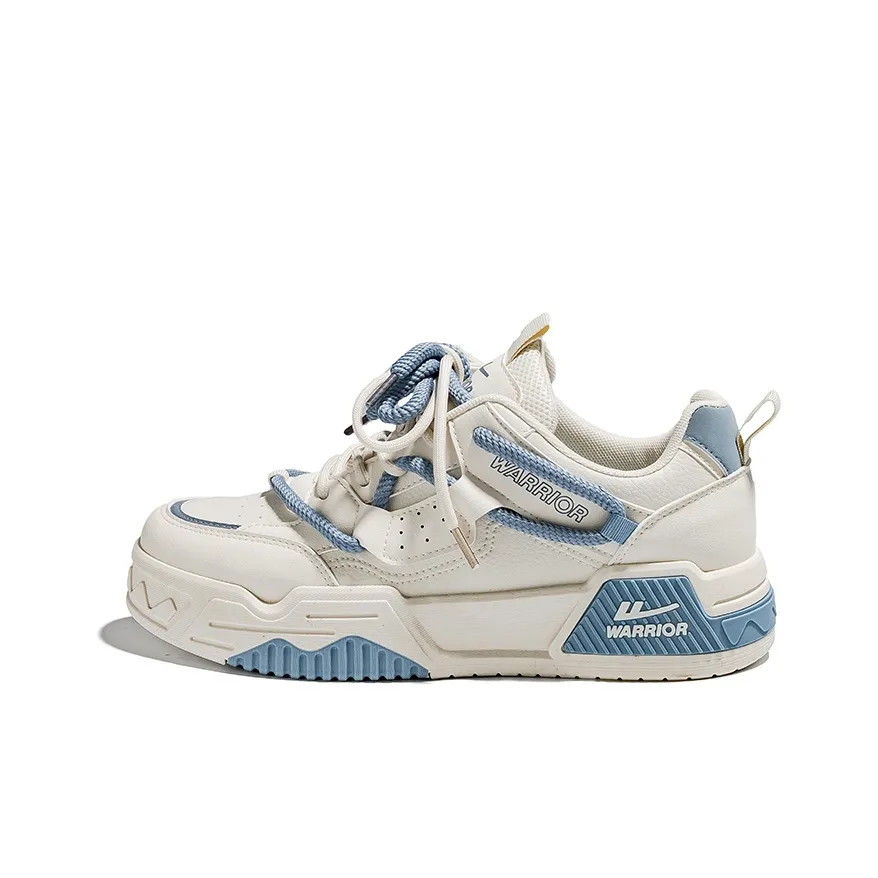 Warrior High Топ Скейтборд Кроссовки Мужские Бежево-Синие