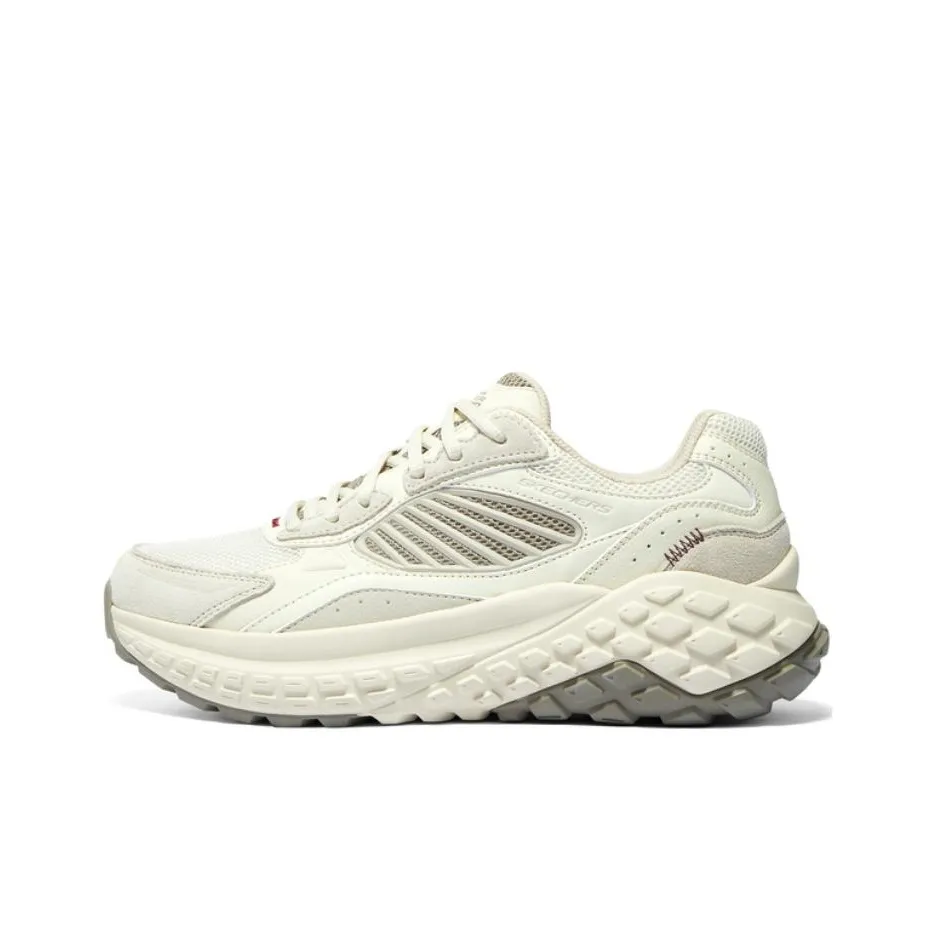 Skechers Monster Амортизация и Дышащий Низкий Топ Повседневная Обувь Мужская Айвори