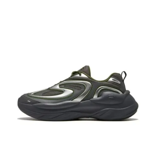 FILA FUSION BUZZARD Meteor Shoes Толстоподошвенные кроссовки Низкий верх Серый замок/Серебряный Мужские