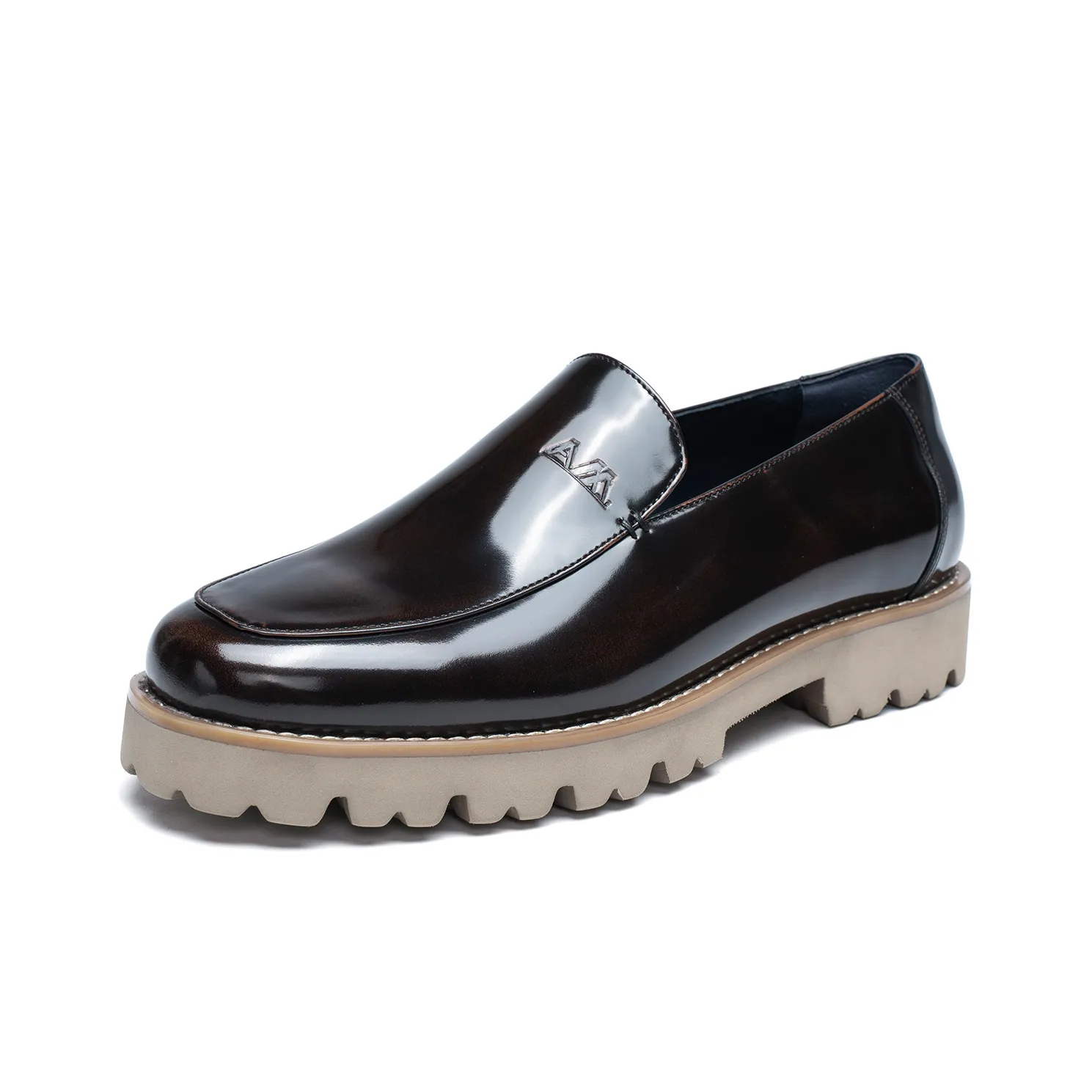 Anthony Miles Platform Height Increasing Slip-on Loafers Shoes Men's