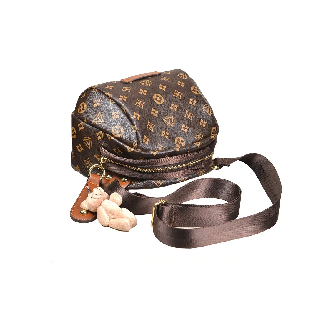 VANDEE PVC Обхват талии Сумка Грудь Сумка Средний Женские Кофе