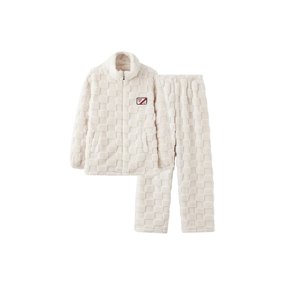 White Ran Outerwear Ready Home Set Pajamas Women's Light Apricot
