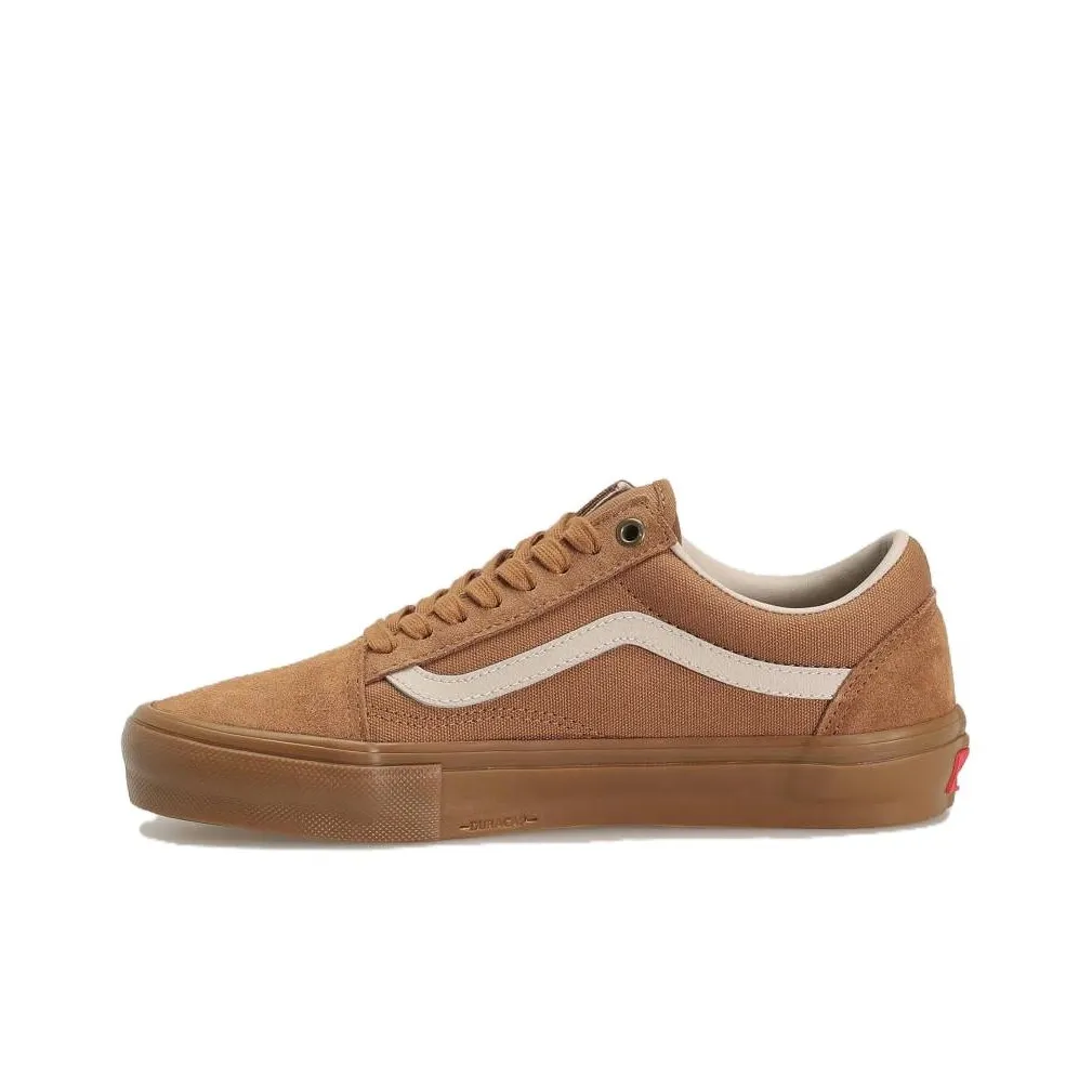 VANS Old Skool Collection Skate Low Топ Кроссовки для скейтбординга Унисекс Коричневый белый