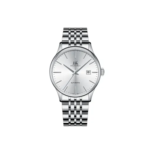 Шанхай Автоматический Механический Movement Мужские National Часы 40mm*43mm*11mm Белый