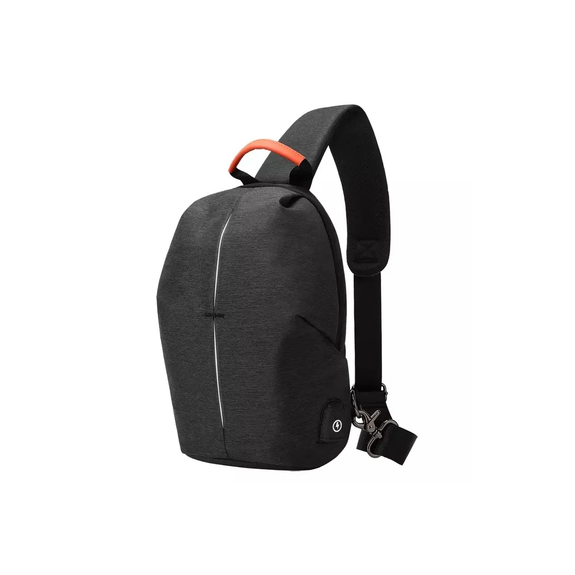 MingLu Nylon Рюкзак Сумка через плечо Sling Сумка Стандартная Унисекс Черный