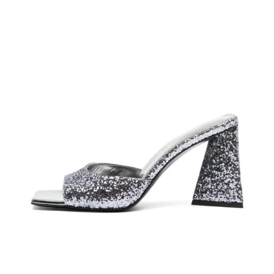 The Attico Mini Devon Embellished Slip On Sandals Women's
