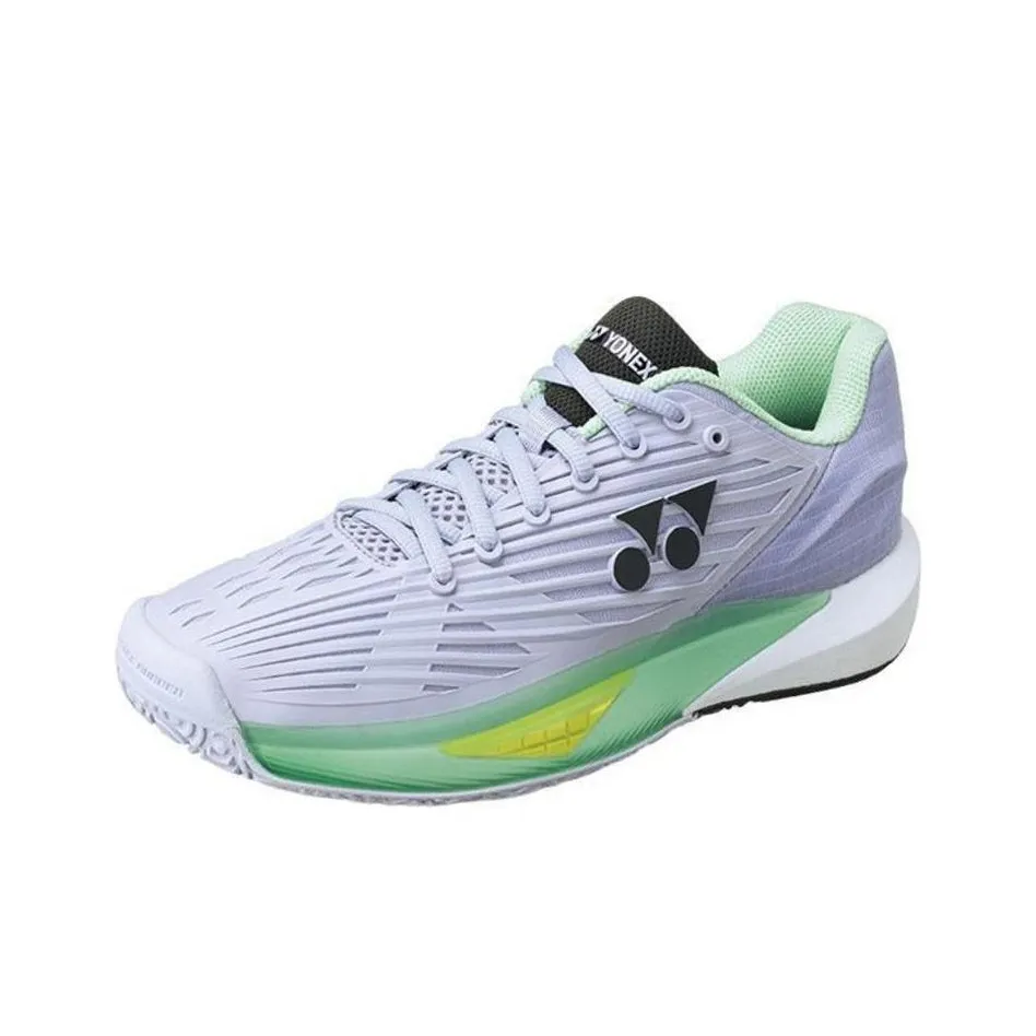 YONEX Противоскользящие Устойчивые к Износу Низкие Кроссовки для Тениса Женские Серые Зеленые