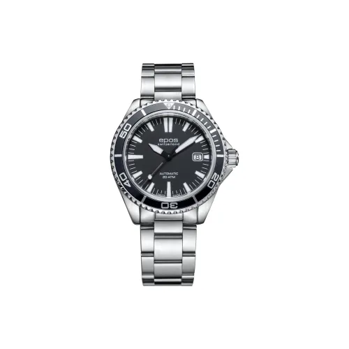 EPOS Автоматический Механический Movement Мужские Часы 41mm*41mm*10,8mm Черные