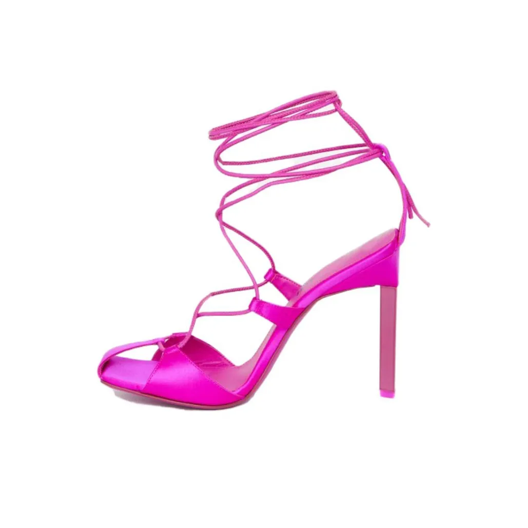 The Attico Adele Lace-Up Pump Shoes Women's