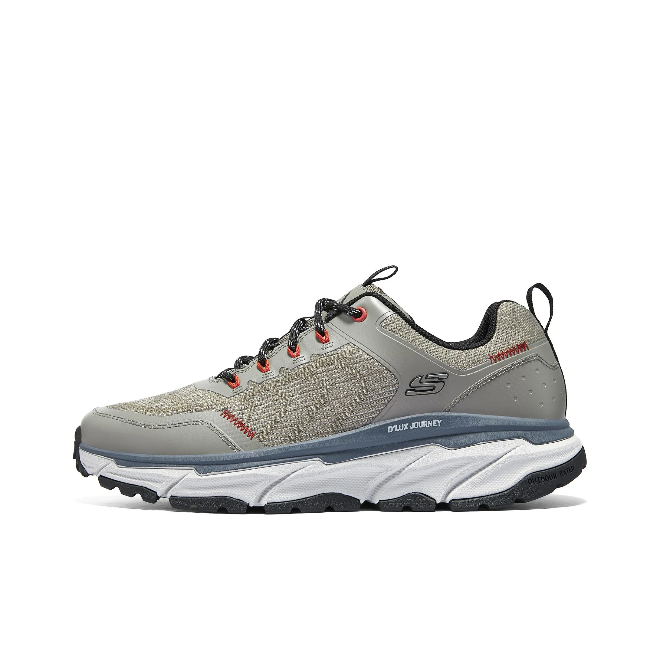 Skechers OUTDOOR Cushioning Wear Resistant Low Top Casual Shoes Men's Gray