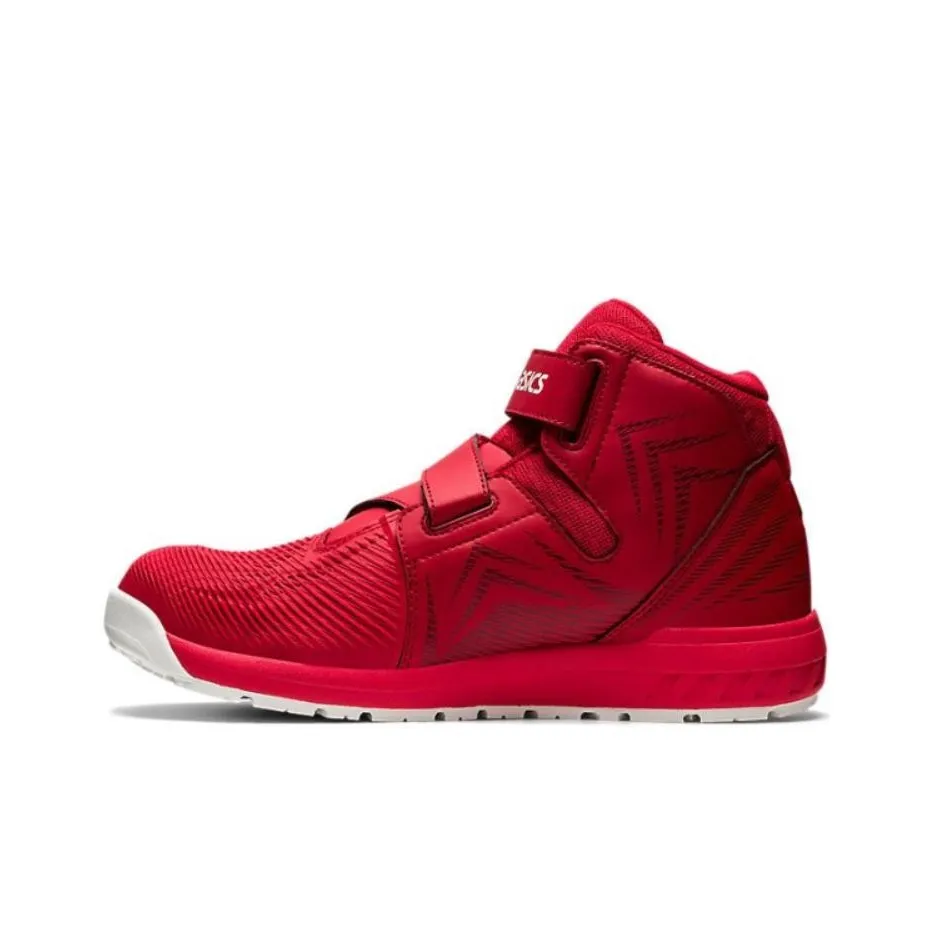 Asics Winjob CP120 3E Cushioning, Wear Resistant High Top Casual Shoes Unisex Red