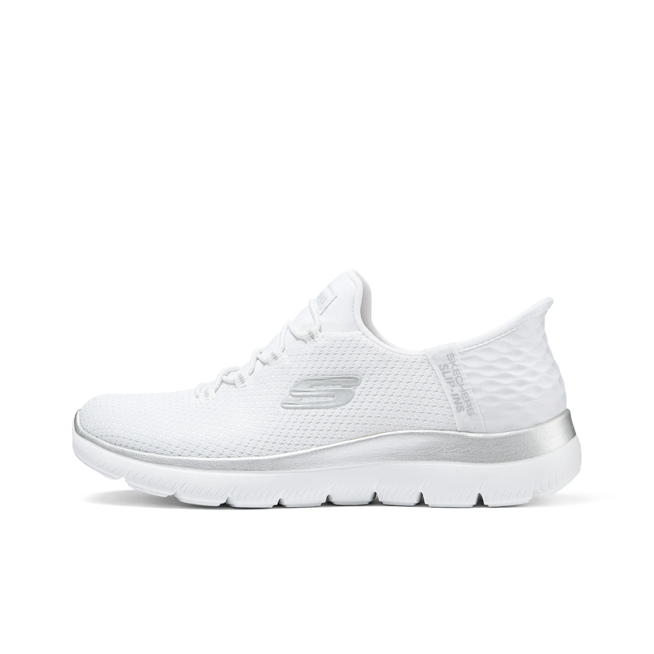 Skechers Hands Free Slip Ins Low Top Casual Shoes Women's White