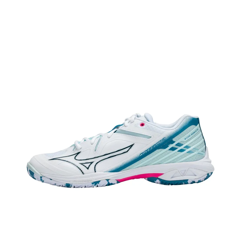 Mizuno WAVE CLAW 3 Talon*3 Низкий Топ Бадминтон Обувь Унисекс Белый