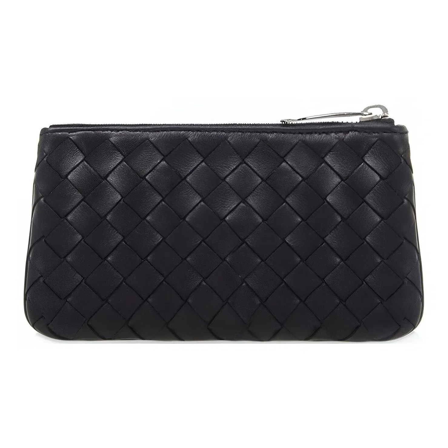 Bottega Veneta Intrecciato Sheepskin Envelope Bag Clutches Men's Black