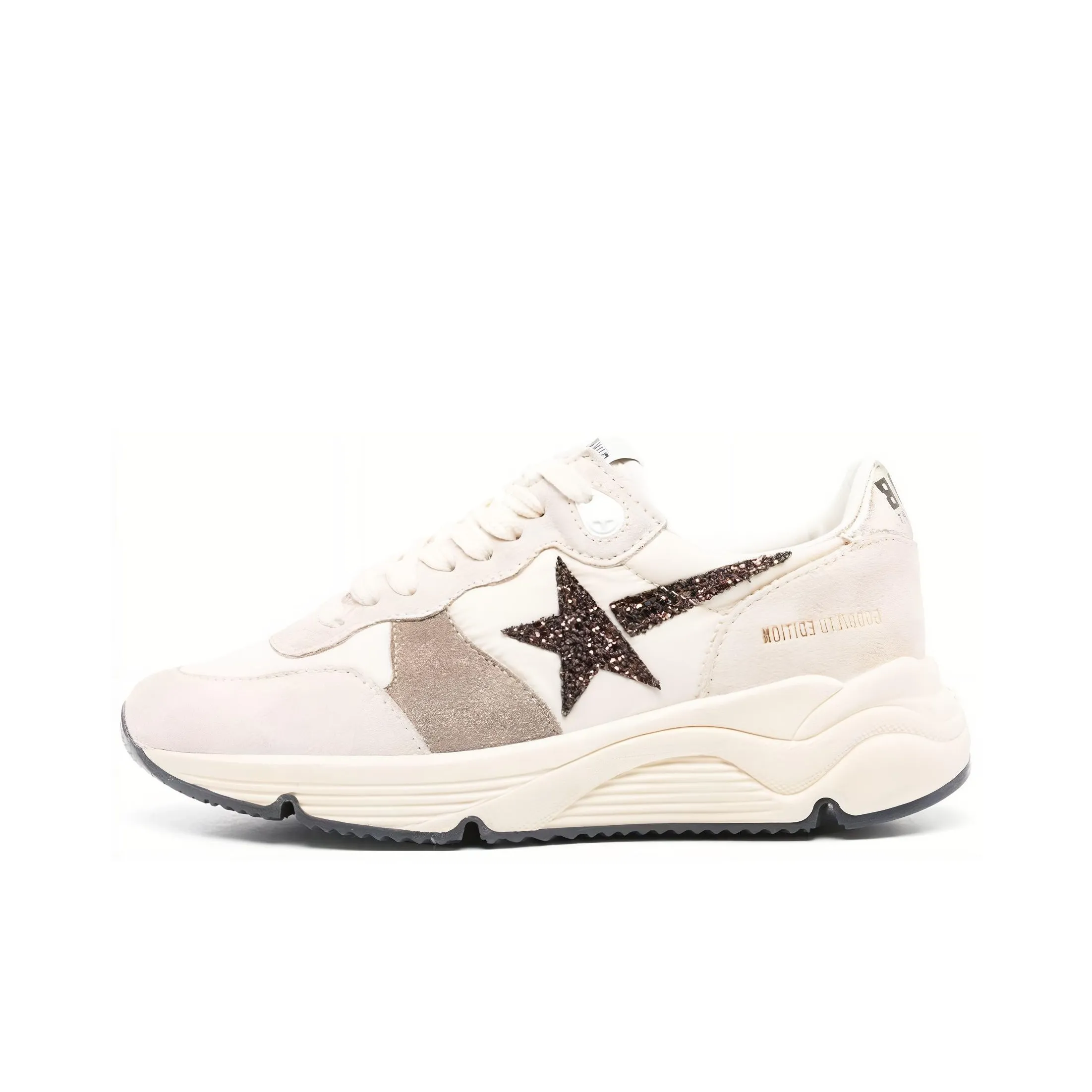 Golden Goose Glitter Star-patch Suede Sneakers