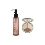 클렌징 오일 160ml + 트리-색상 컨투어링 파우더 5g + 2.9g - 웜 옐로우
