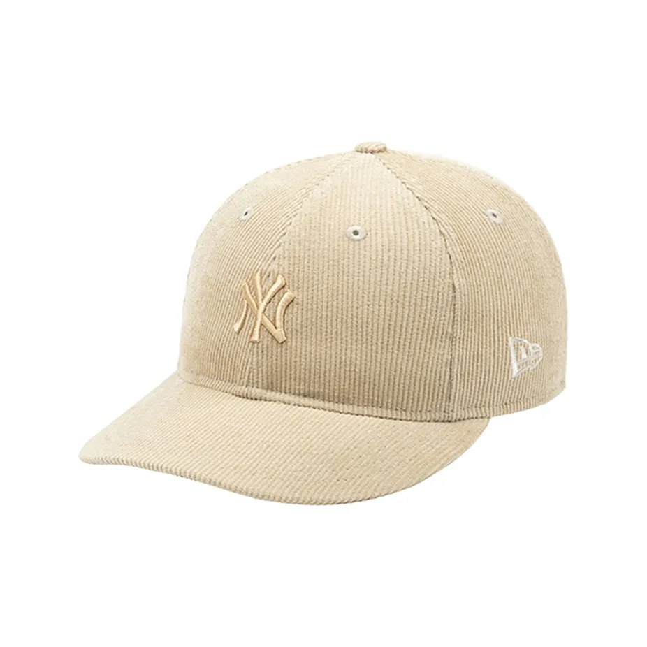 New Era Хлопок Вельветовые Кепки Унисекс Бежевые