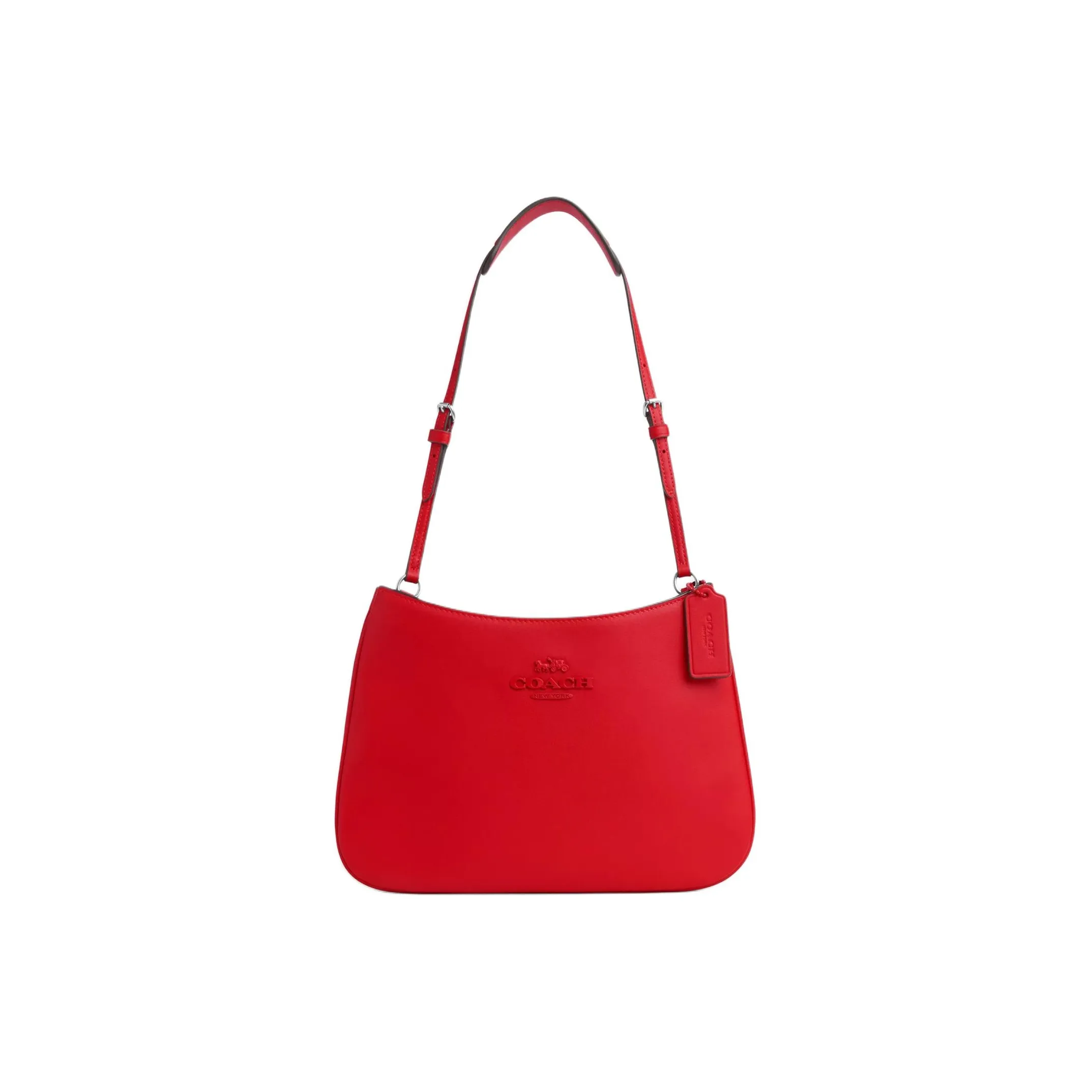 COACH Penelope Leather Handbag Shoulder Bag Medium Size Women's Bright Maroon