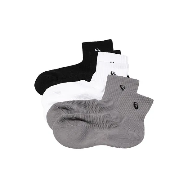 Asics Носки Crew Унисекс 3 пачки Белый Серый Черный