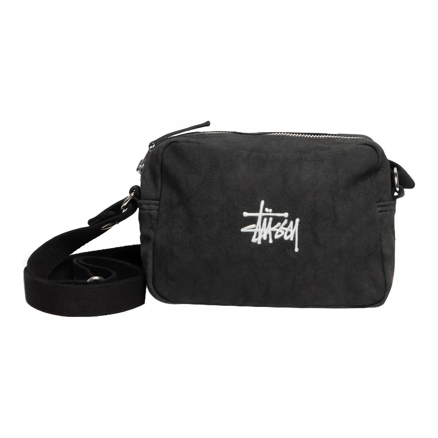 Stussy Cotton Shoulder Bag Crossbody Bag Regular Unisex Black