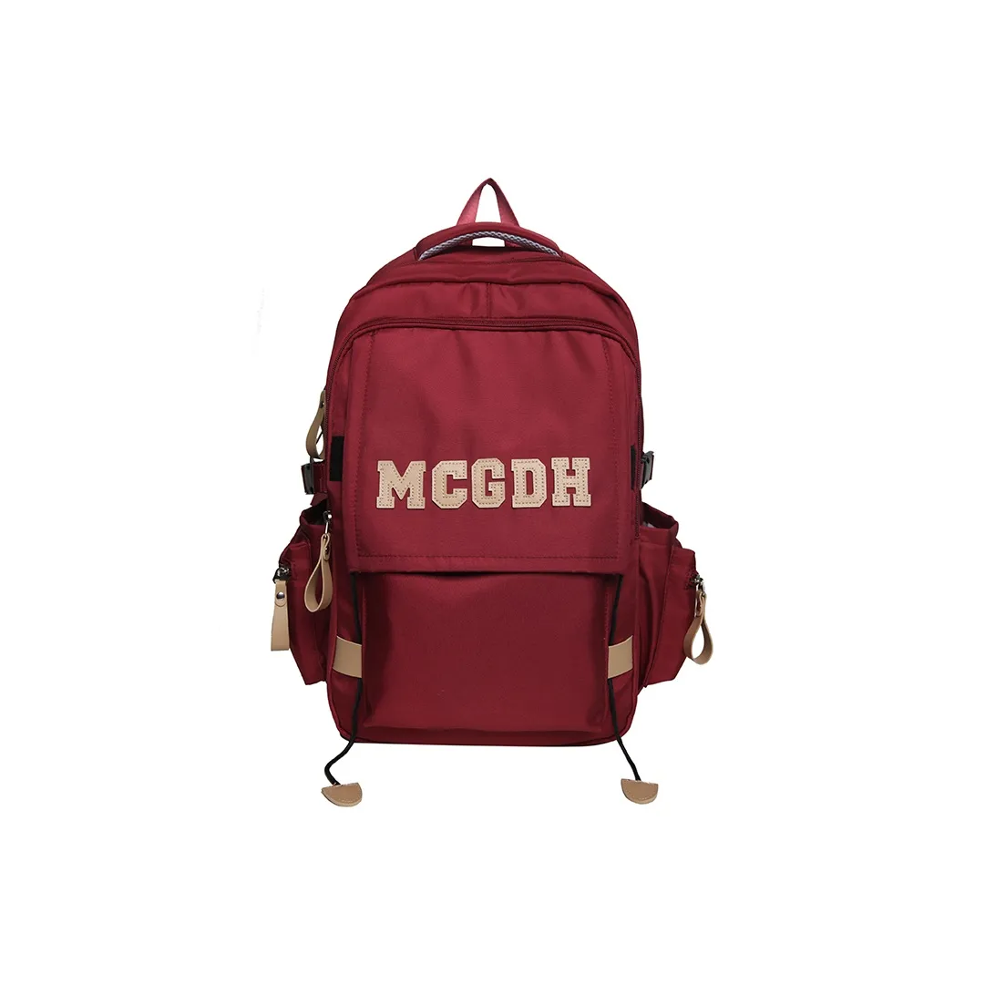NIGEER Nylon Carry Backpack Unisex Red/White/Blue/Black