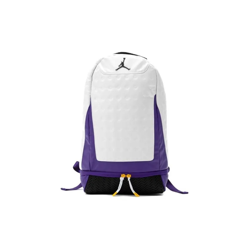 Jordan Polyester Laptop Bags Basketball Bags Backpack Unisex Lakers Color Scheme/Purple Gold