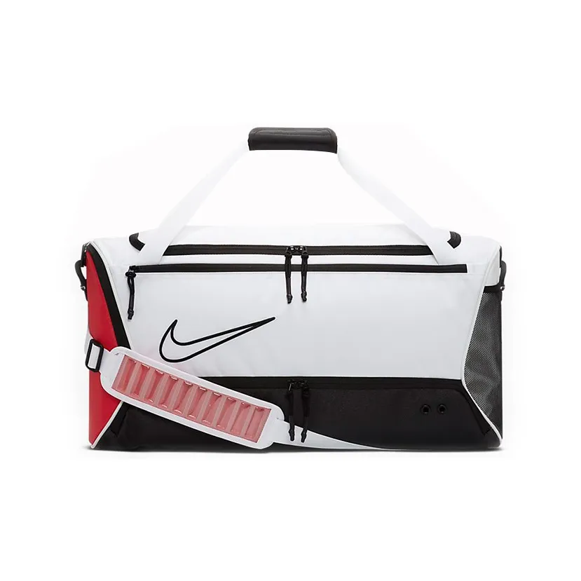 Nike Elite Basketball Duffel Bag Travel Bags White/Red