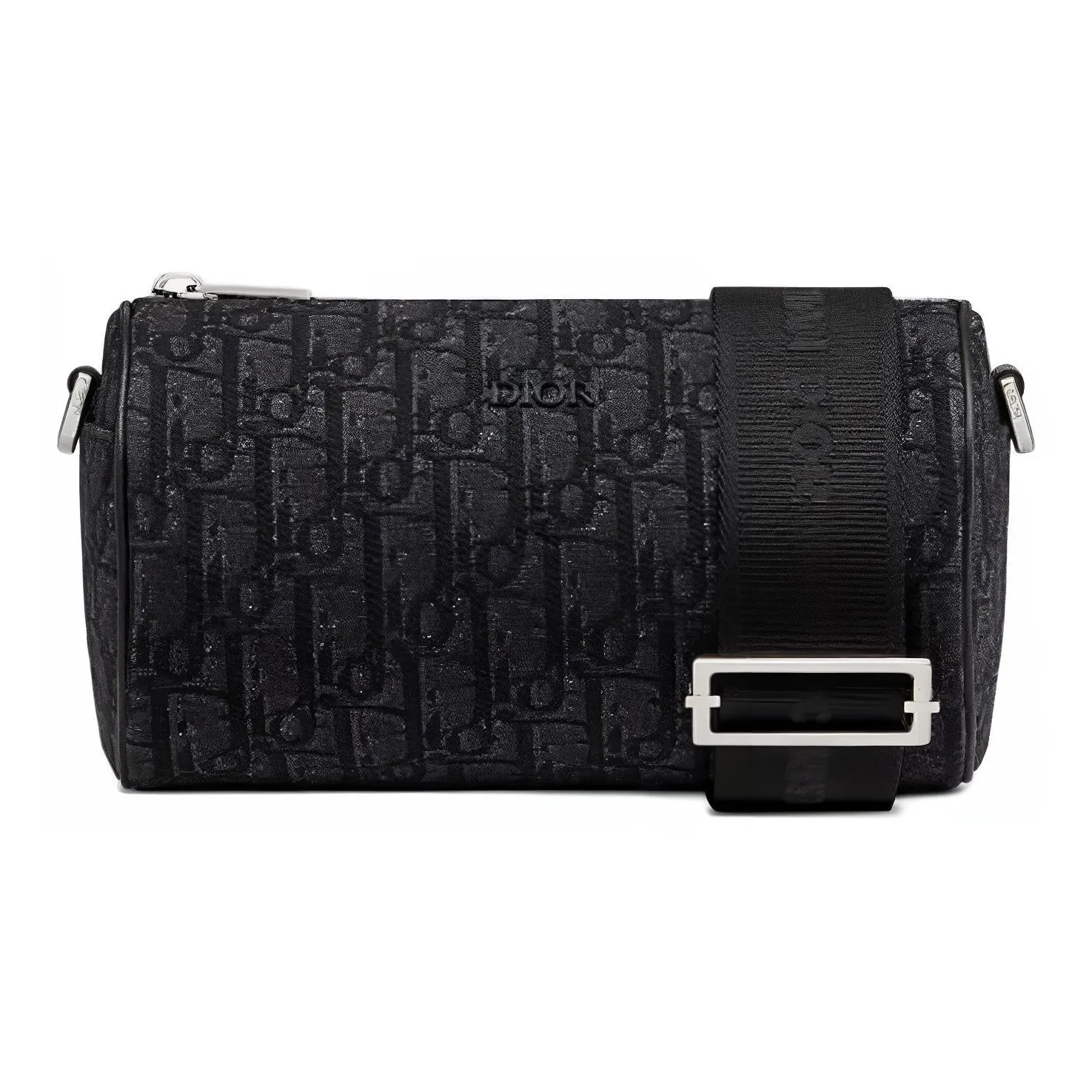 DIOR RollerOBLIQUE Embroidery Messenger Bag Handbag Shoulder Bag Crossbody Bag Men's Black